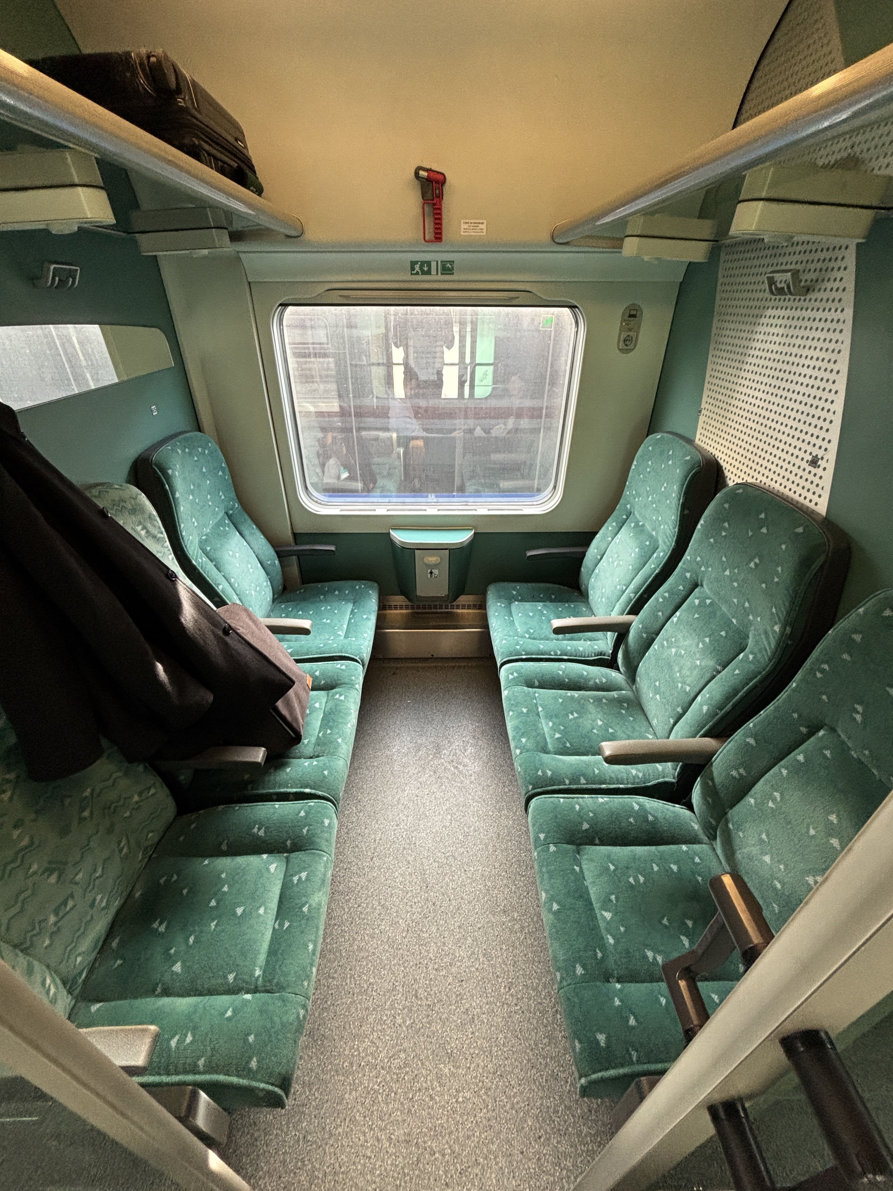 Second class seating compartment.